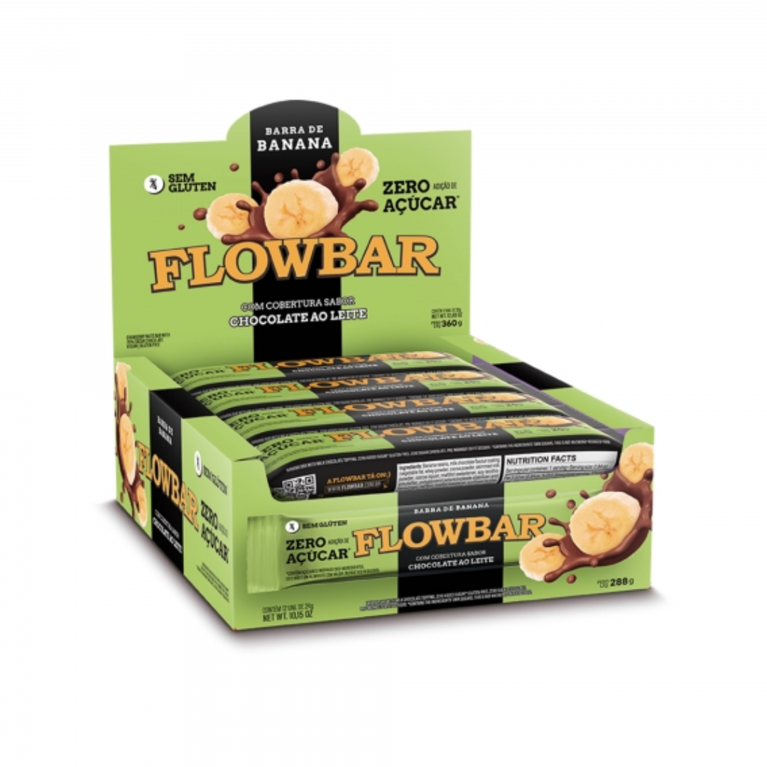 BARRA DE BANANA FLOWBAR ZERO ACUCAR AO L ...
